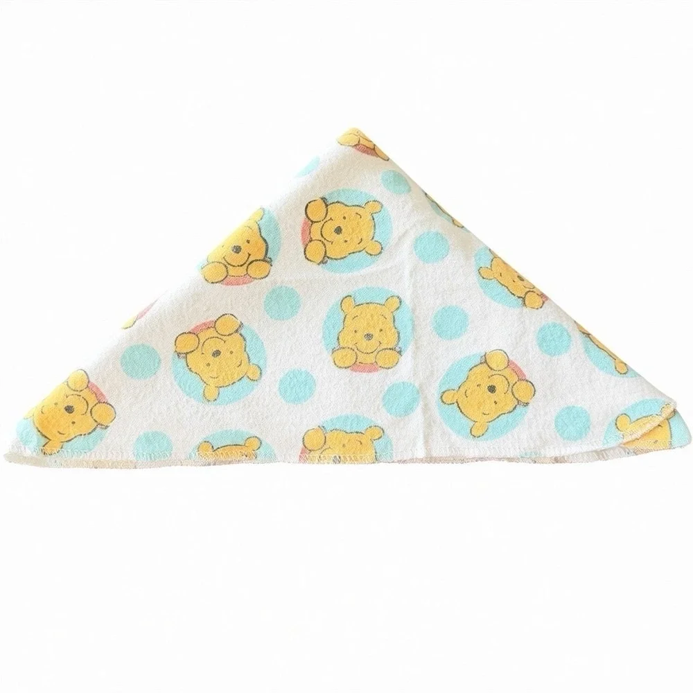 Vintage Disney‎ Baby Winnie Pooh Blanket 30x30 Cotton Nursery Swaddle